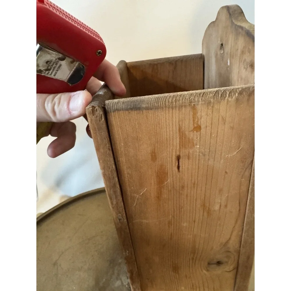 Cottage 90s 80s Nostalgic Popcorn Dispense Wood Decor Hanging Granny Grandma